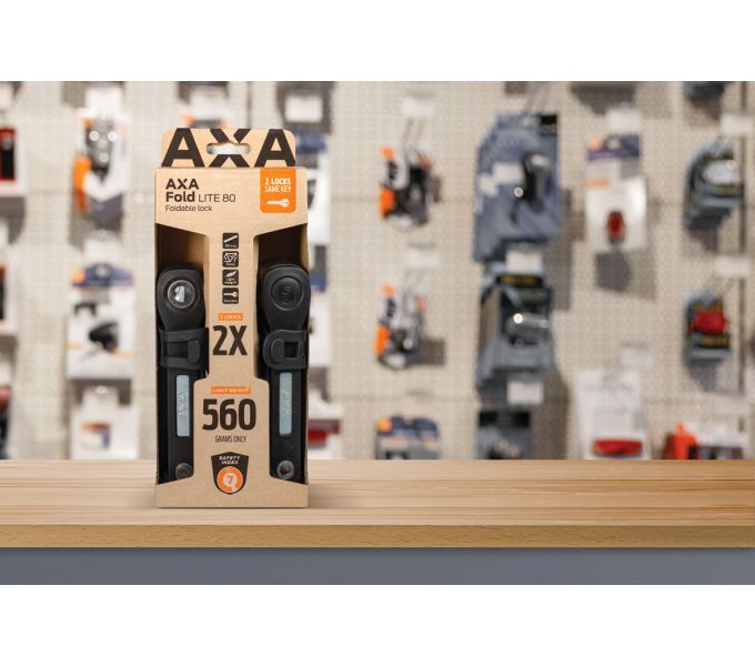 AXA Faltschloss Fold Lite 80 Duo Pack – Bild 3