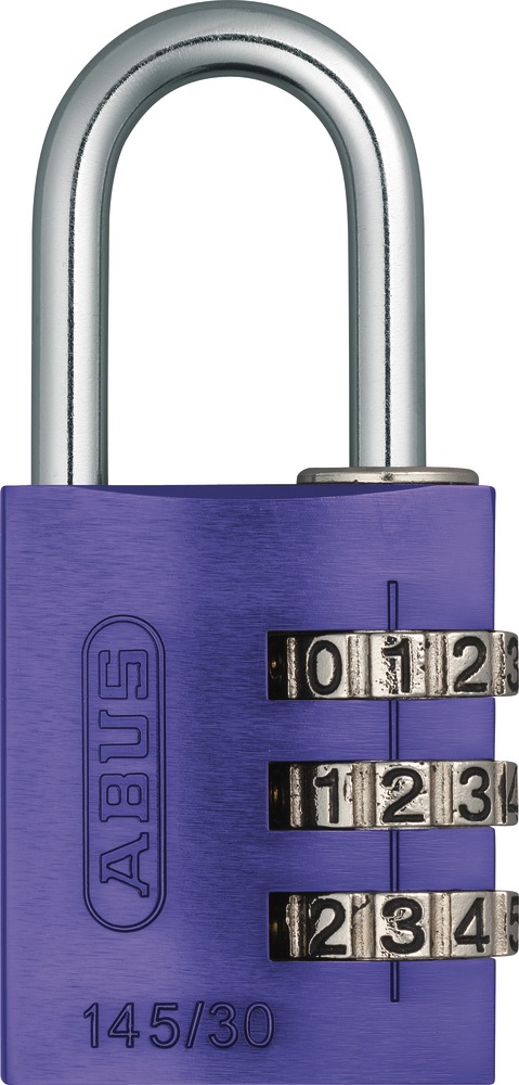ABUS Zahlenschloss 145/30 lila B/DFNLI