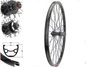 MTB Laufrad & Trekking & City Laufrad BW 24''HR BDCP MT36/6  8/9/10 fach schwarz + 11 fach