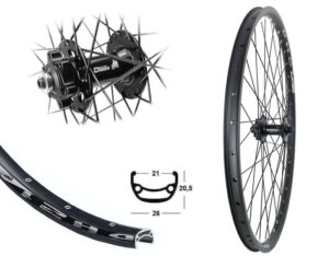 MTB Laufrad & Trekking & City Laufrad BW 26''VR MT-601