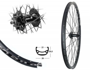 MTB Laufrad & Trekking & City Laufrad BW 26''VR MT-601