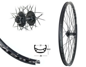 MTB Laufrad & Trekking & City Laufrad BW 26''VR  M525