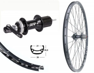 MTB Laufrad & Trekking & City Laufrad BW 28”HR Deore XT M8000 8/9/10 fach + 11 fach