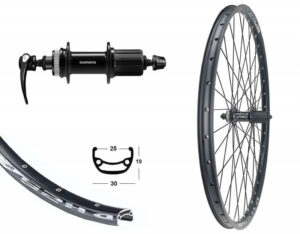 MTB Laufrad & Trekking & City Laufrad BW 28”HR QC400 8/9/10 fach + 11 fach