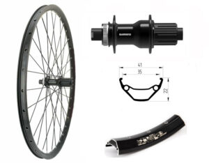 MTB Laufrad & Trekking & City Laufrad BW 28”HR TC500 8/9/10 fach + 11 fach