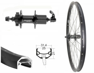 MTB Laufrad & Trekking & City Laufrad BW 26”HR Deore XT M756 8/9/10 fach + 11 fach