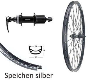 MTB Laufrad & Trekking & City Laufrad BW 28”HR QC400 8/9/10 fach + 11 fach